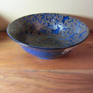 ellyn bowl 8" blue Ooh La La by BIA cordon bleu Stoneware NWT (w3895)